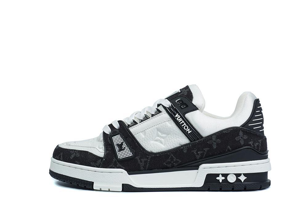 PK god Louis Vuitton LV Trainer White Black retail materials ready to ship